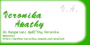 veronika apathy business card